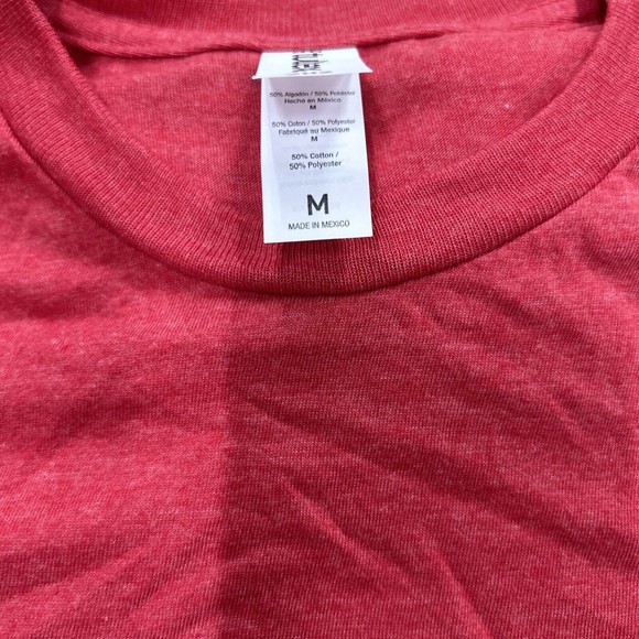 Tultex Men Short Sleeve T-Shirt 202 Blank Lot of 10 Size Medium Heather Red - Picture 5 of 5